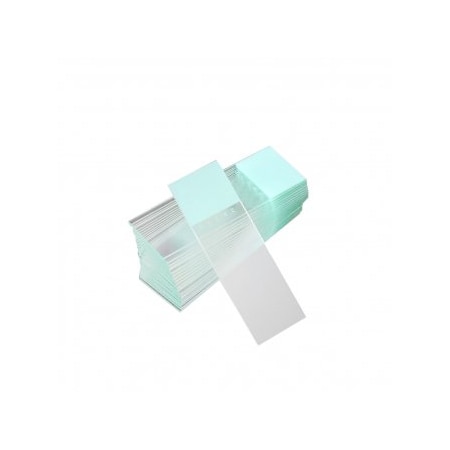 Globe Scientific Diamond White Glass Microscope Slides, Frosted, Charged, Aqua, 144/PK 195615-144A